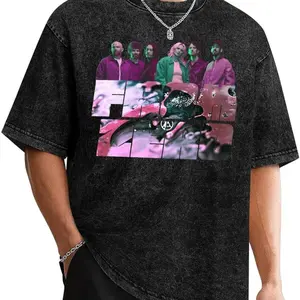Unisex Men Women T-Shirts Linkin Music Fans Park from Rock Man Zero Touring 2024 Cotton Retro Oversized Shirts