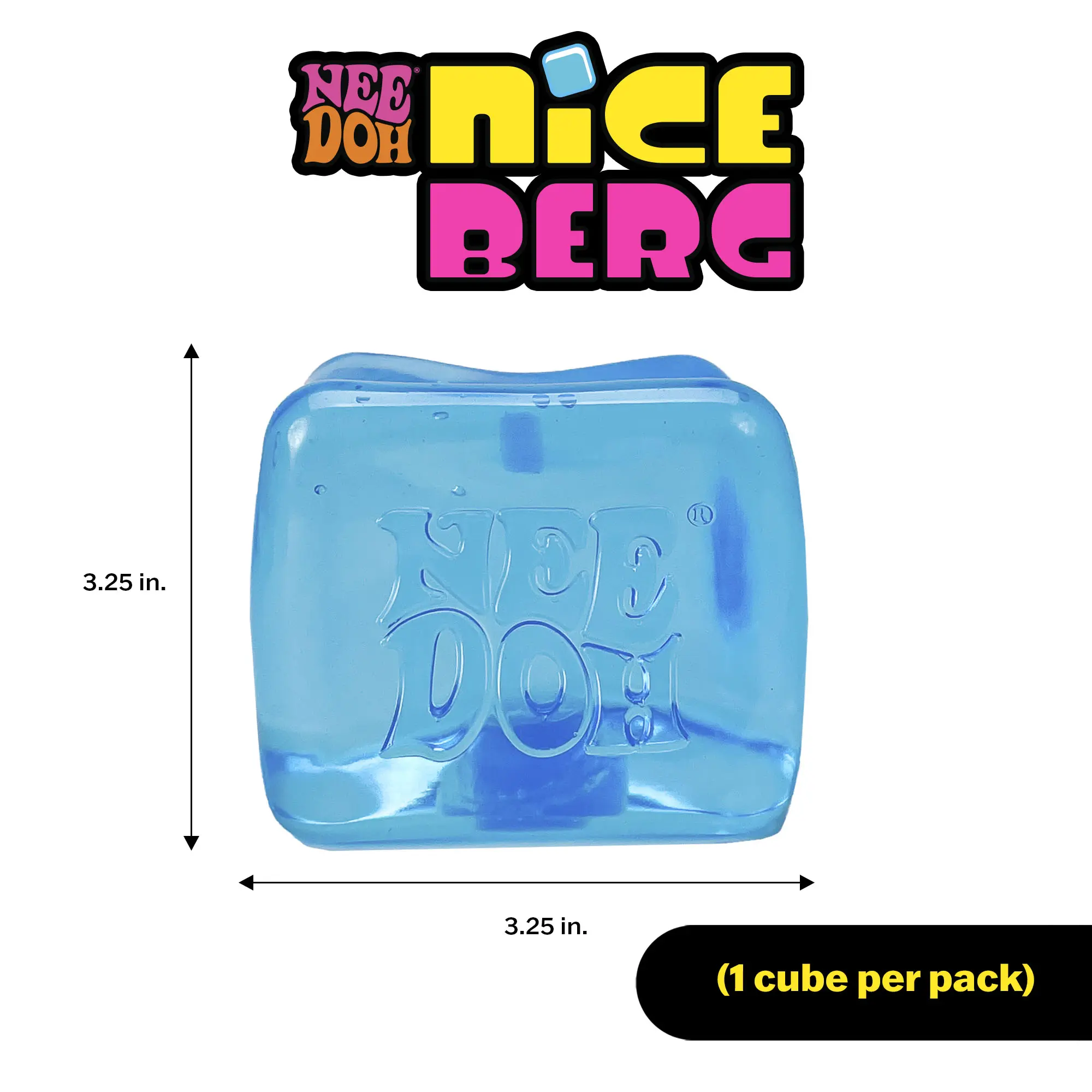 NeeDoh Nice Berg Sensory Squeeze Toy – Giant 3.25