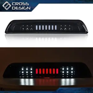 CROSSDESIGN LED Third 3Rd Tail Brake Light Cargo Lamp Fit For 2007-2018 Toyota Tundra Black