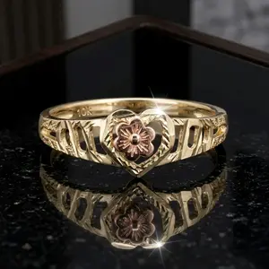 Minimalist Hollow Floral Ring – Elegant Women’s Everyday Jewelry