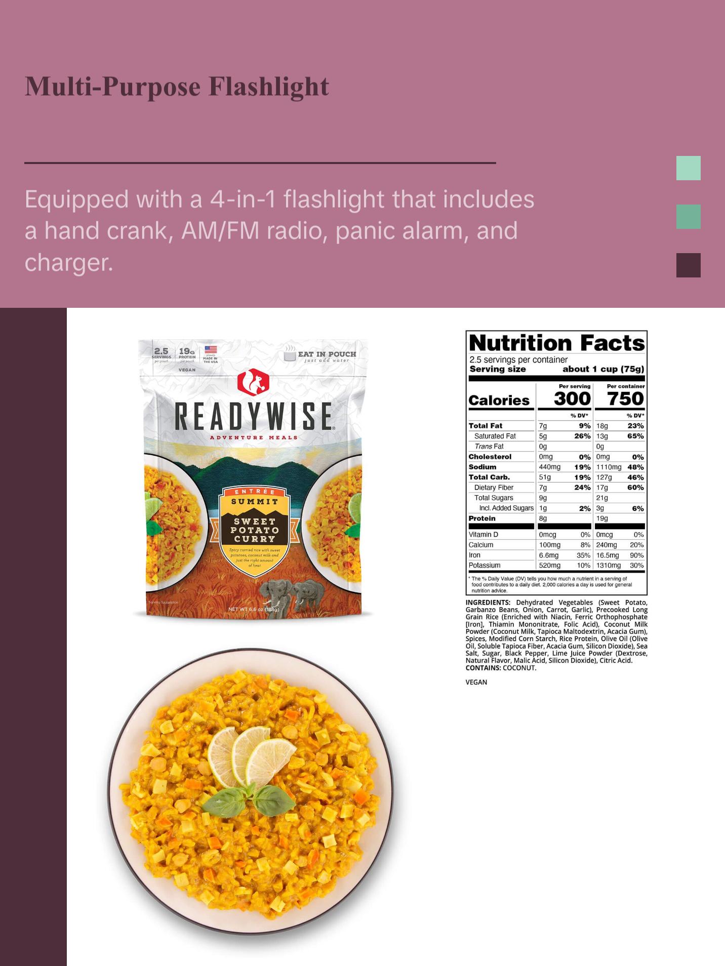 ReadyWise - Complete 2-Day Emergency Survival Backpack