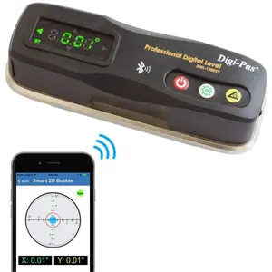 Digi-Pas 2-01301-99 2-Axis Smart Bluetooth DWL1300XY Digital Machinist Level - 0.2 mm
