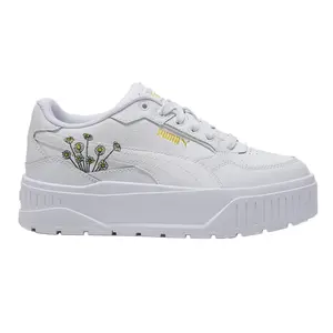 PUMA Womens Karmen Ii Idol Floral Platform Sneakers Shoes Casual - White