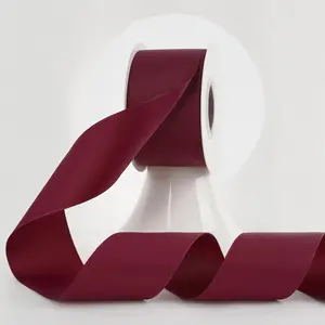 Burgundy Grosgrain Ribbon - 2 Inch Thick Hair Ribbon, 25 Yards Per Roll -  for Bows, Crafts, Sewing & Scrapbooking