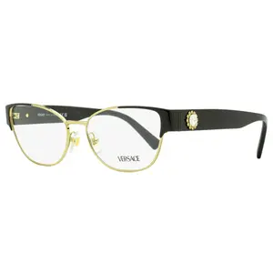 Versace Cat Eye Eyeglasses VE1267B 1433 Gold/Black 53mm