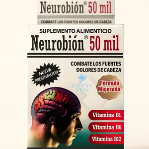 Neurobión 50 mil Suplemento Alimenticio con Vitamina B1 B6 y B12 para Combate de Dolores de Cabeza Fórmula Mejorada CÁPSULAS de 100