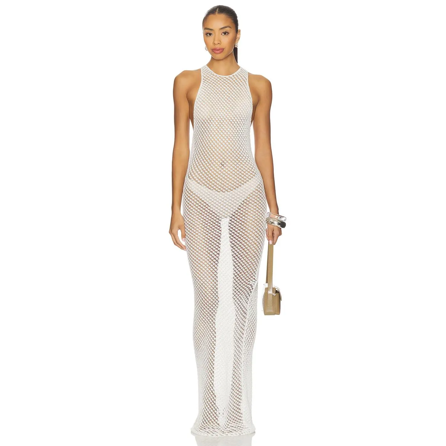 EAVES Mallie Maxi Dress in Ivory