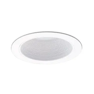 Nicor Lighting  6 In. White Baffle Sloped Ceiling