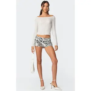 Edikted Women's Sephira Sequin Micro Shorts