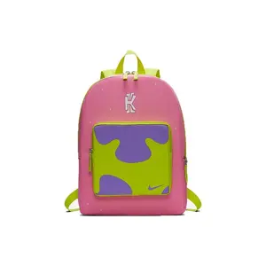 Nike SpongeBob SquarePants and Patrick Star Backpack with Large Capacity Zipper and Polyester Fabric for Men and Women