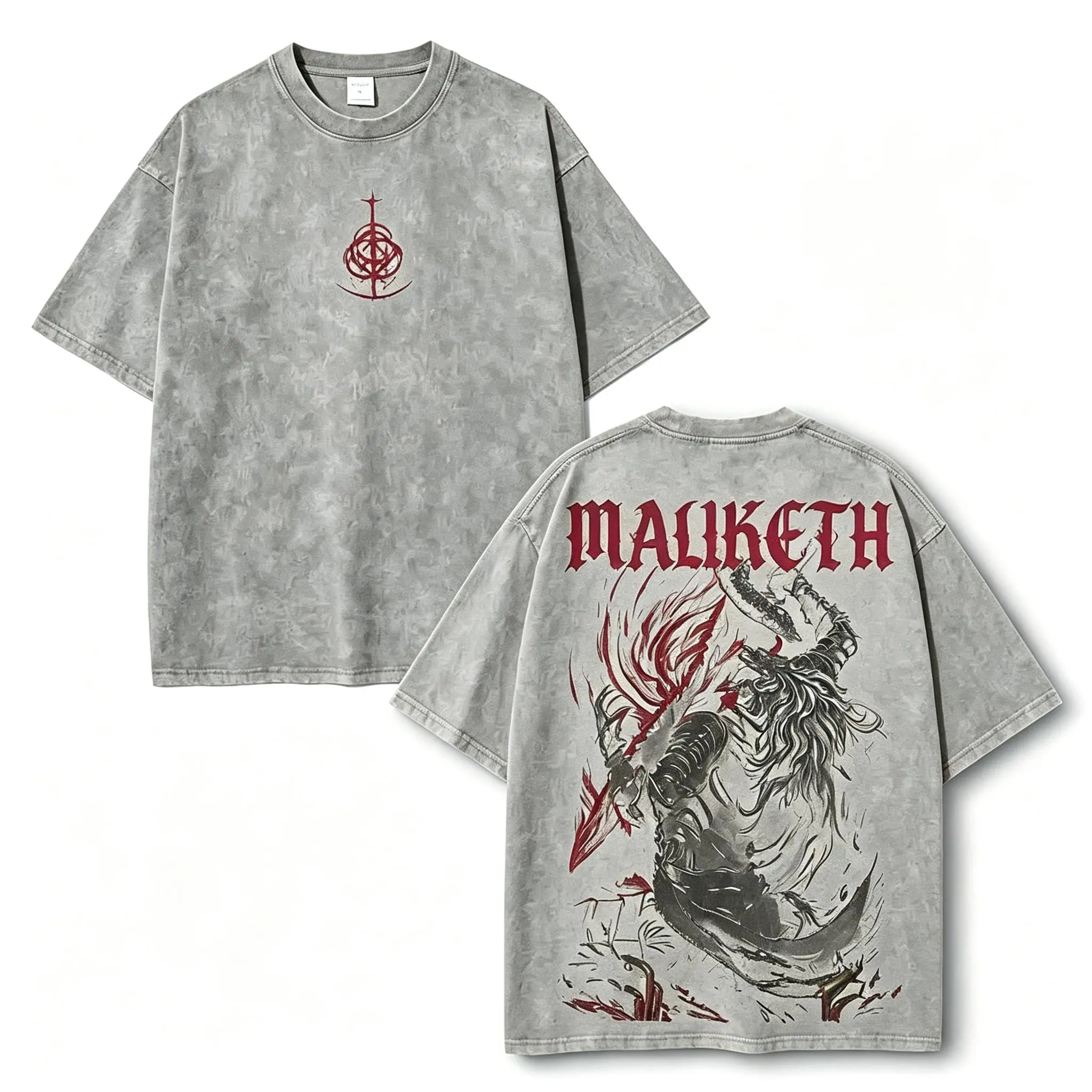Washed T-shirt-Grey