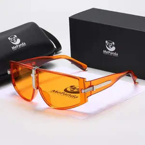 MePanda Unisex One-piece Oversized Fashionable Travel Sunglasses UV400