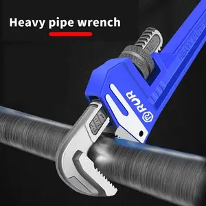 American Heavy-Duty Pipe Wrench, Large Opening Spanner, Ideal for Repair and Installation, Durable Tool for Mechanics