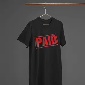 Paid Stamp Tee Crew Neck