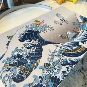 Pokémon Center Official Pikachu and Friends Waves Desk Mat