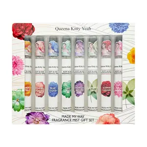 【10ml*8pcs】Queena Kitty Yeah Made My Way Perfume Fragrance Mist GIft Set perfume k spray Sunshine Vanilla Gourmet Perfume vanilla perfumes edp perfumito  nuevo fragrance midnight blossom honey  oud  bella  vita finery  perfume summer  mink mini perfumes