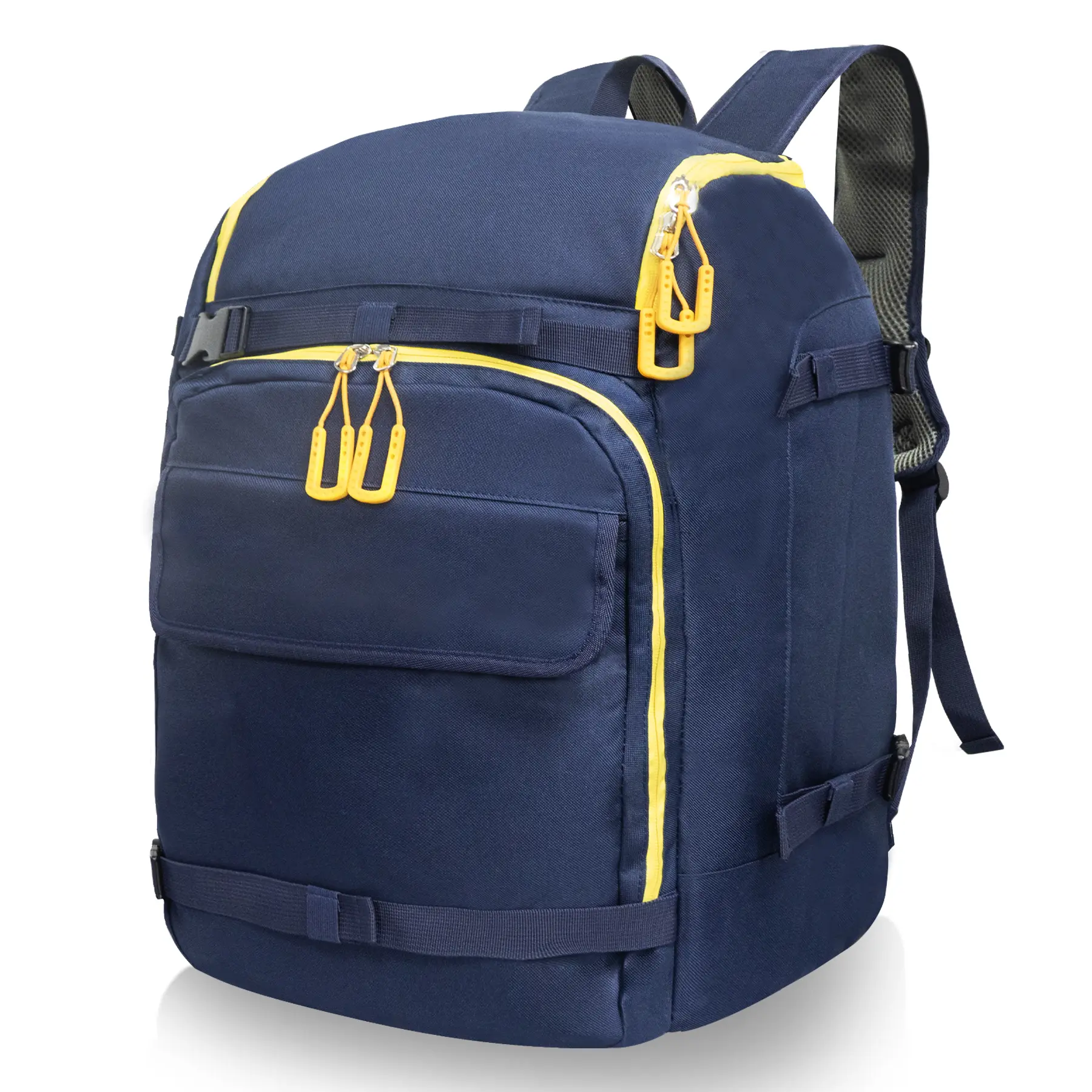50L Waterproof Ski Travel Backpack, Ski Backpack with Adjustable Straps, Soft Rear Panel, Padded Straps, 12.6x11.8x19.7in Size, Side Compartment for Small Items, Fits Snowboard, Helmet & Winter Sports Accessories