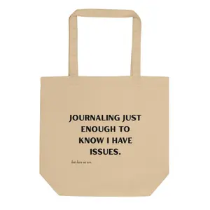 Journaling Just Enough | Eco Tote Bag