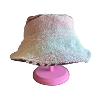 Pink & Maroon Mexican Blanket Reversible Bucket Hat