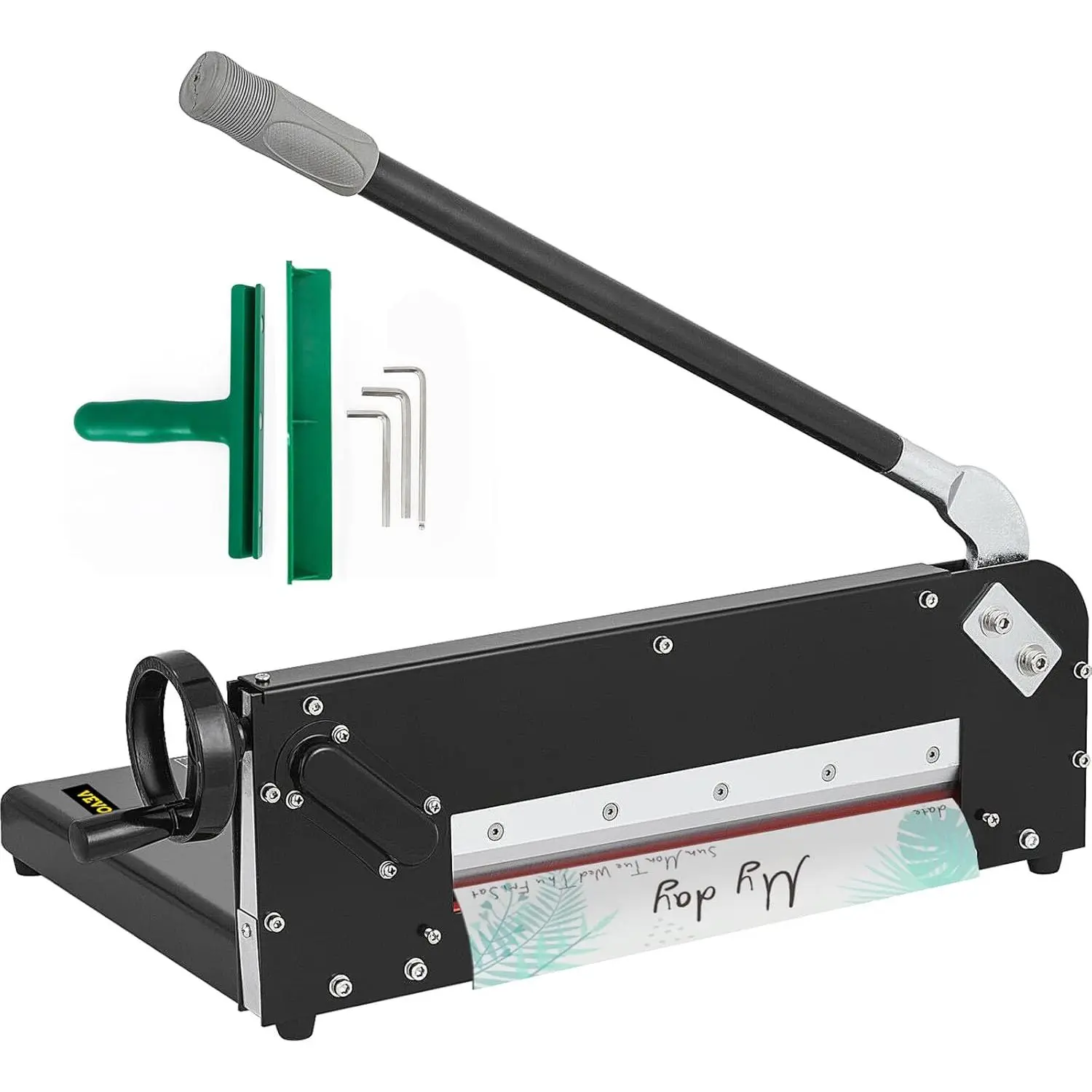 VEVOR Guillotine Paper Cutter 12",Heavy Duty Paper Cutter A4 400 Sheets, Paper Guillotine Cutting Width 30 cm,Paper Slicer Cutting Thickness Max 4 cm, Paper Slicer for Cutting Paper, PVC etc