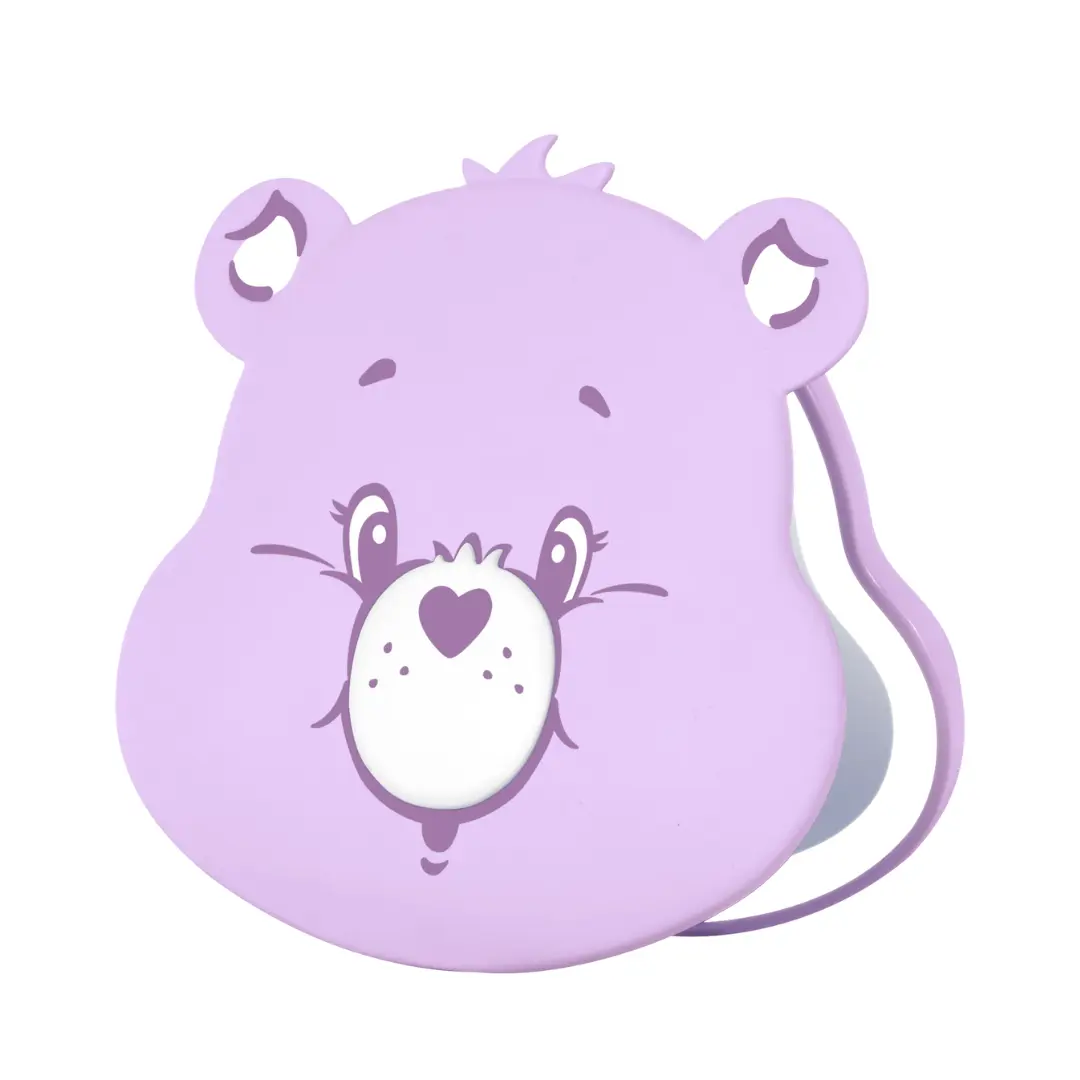 Care Bears™ Share Bear "Beary Cute" LED Light-Up Double Makeup Mirror, Handheld Travel Mirror with Light for Makeup, Double Mirrors, No Care Bears™ Share Bear "Beary Cute" LED Light-Up Double Makeup Mirror, Handheld Travel Mirror with Light for Makeup, Double Mirrors, No