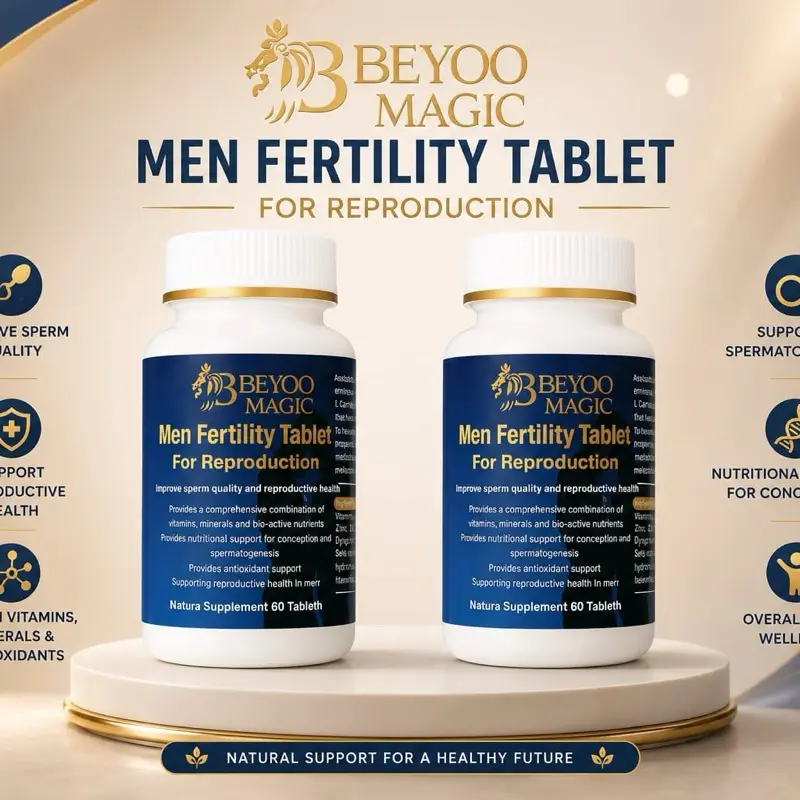 Men’s Fertility Tablets, Herbal Healthcare Nutritional Supplements for Male Reproductive Wellness