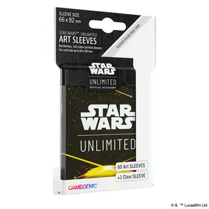 Star Wars Unlimited Yellow Art Standard 66x92mm Card Sleeves (60pcs) GameGenic