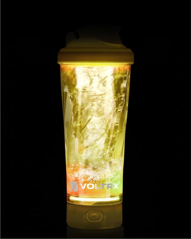 VOLTRX Premium Electric Protein Shaker Bottle, Made with Tritan - BPA Free - 24 oz Vortex Portable Mixer Cup/USB C Rechargeable Shaker Cups for Protein Shakes