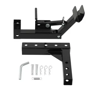 Trash Can Transporter Trailer Hitch w/ 2 Adapter compatible for Golf Cart/Truck/Auto/ATV