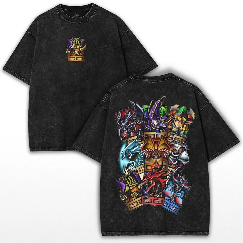 Yu-Gi-Oh! Card Legends Tee Shirt, Exodia & Iconic Monsters Retro Graphic Shirt, Fashion Cotton, Full Colors, Full Sizes, For Men, For Women