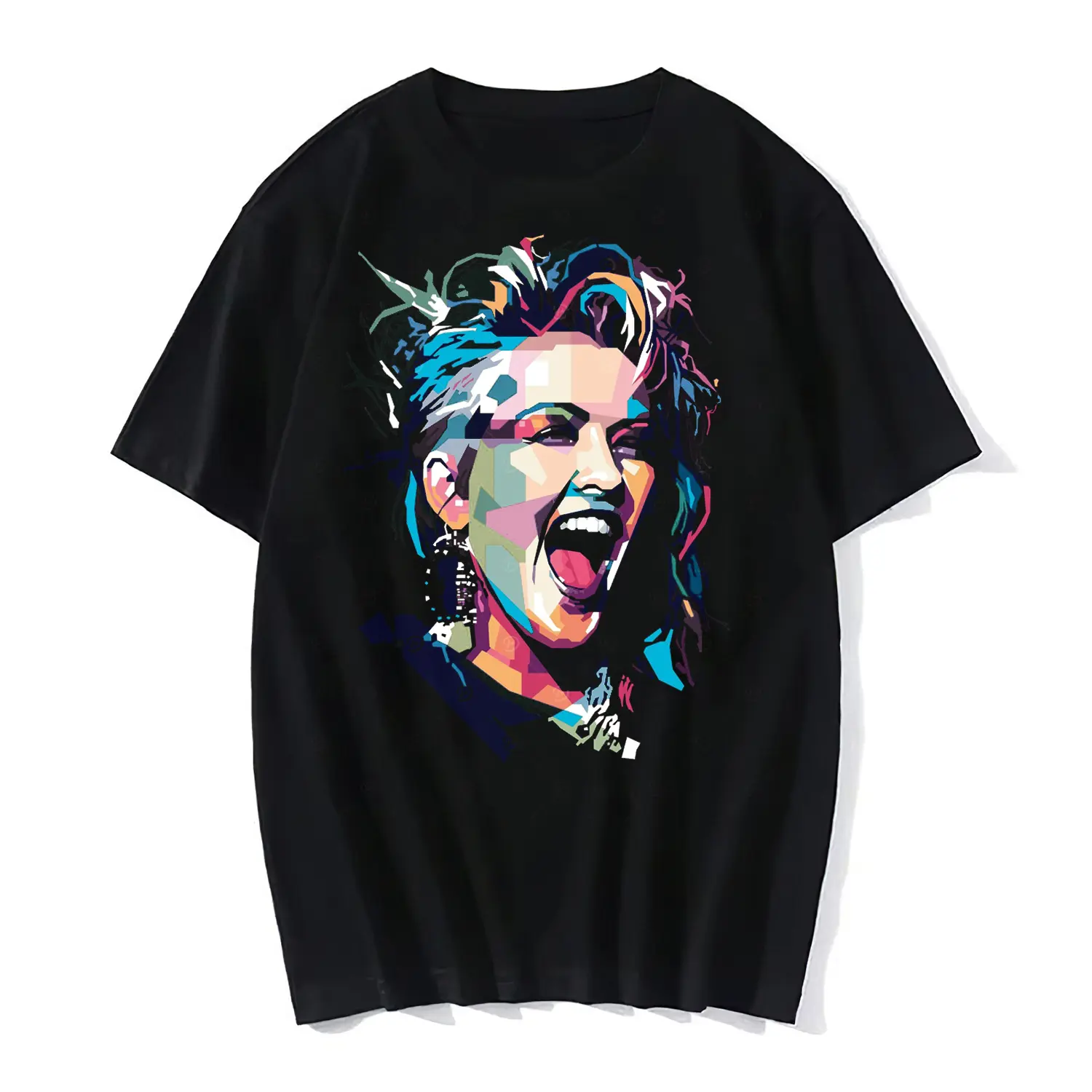 Gildan Lady's Cotton Short-Sleeve Fitted Round Neck Tee - 2025 Cyndi Lauper Tour Nostalgic 80s Music Legend Merch Casual T-Shirt, Shortsleeve, Tshirt, Top, Women