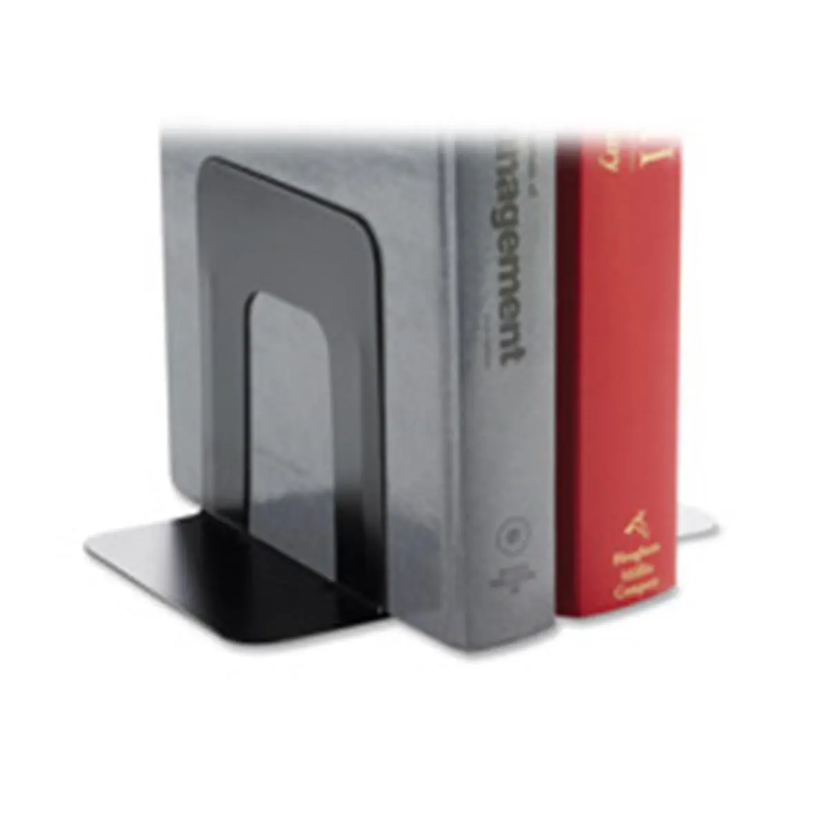 Business Source  Heavy-Gauge Steel Bookends - Black