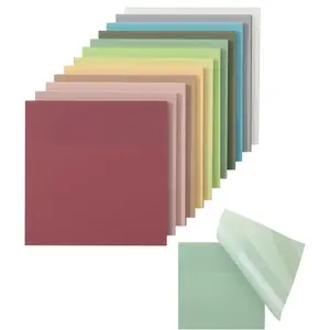 Transparent Sticky Notes, 3”x3”, Vintage Colors, 12 Pads, 600 Sheets, Bible Journaling Sticky Notes, See Through Sticky Notes, Translucent Sticky Notes, Stocky Notes for Bible Journaling
