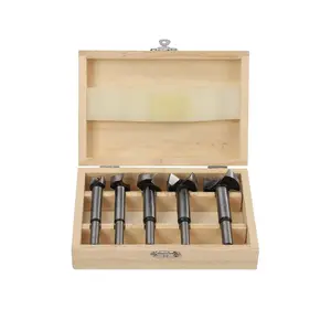 Forstner Bit Set for Woodworking 5 count  Drill Bit Set Hole  Woodworking Tools Carbon Steel Forstner Bits for Hard  Plastic Plywood MDF