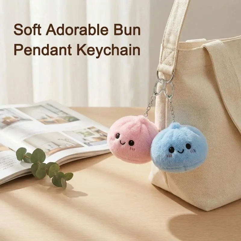 Popular Dumplings Squishy Keychain Plush Buns Butter Stick Squishy Keyrings Stress Relieve Relaxing Gift Hanging Bags Pendent