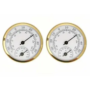 2Counts/Set Wall-Mounted Mini Hygrometer Thermometer, High Precision Indoor Environment Monitor, Home Temperature Sensor, Mold Warning Tool