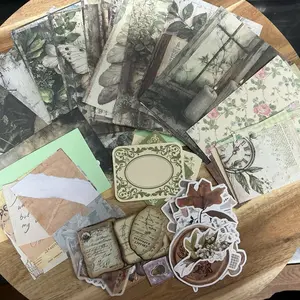Mini Junk Journal Kit | Vintage Aesthetic Paper Pack | DIY Scrapbook & Journal Ephemera Set