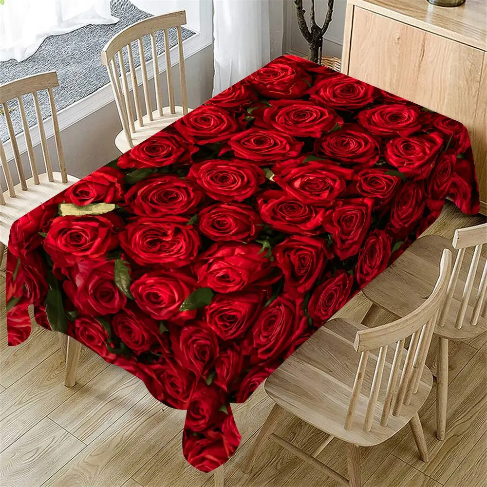 Rectangular Tablecloth, Mother's Day Decorative Tablecloth, Indoor and Outdoor Use, Kitchen Dining Room Decoration, Picnic Table Cover, Rectangle Tablecloth