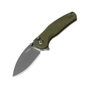 Kizer Mini Grouper D2 Olive Green G10 V3669A3