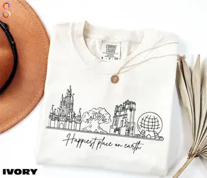 Comfort Colors/Gildan Shirt Happiest Place On Earth T-Shirt, Magic Kingdom Shirt, Disneyland Shirt, Magical World Shirt, [Tshirt, BMTT2706