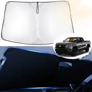 Canvcle Windshield Sun Shade for 2015-2026 Chevrolet Chevy Colorado/GMC Canyon Accessories Custom Fit Window Sunshade Protector 240T 5 Layers Foldable Blocks UV Rays Keep Cars Cooler