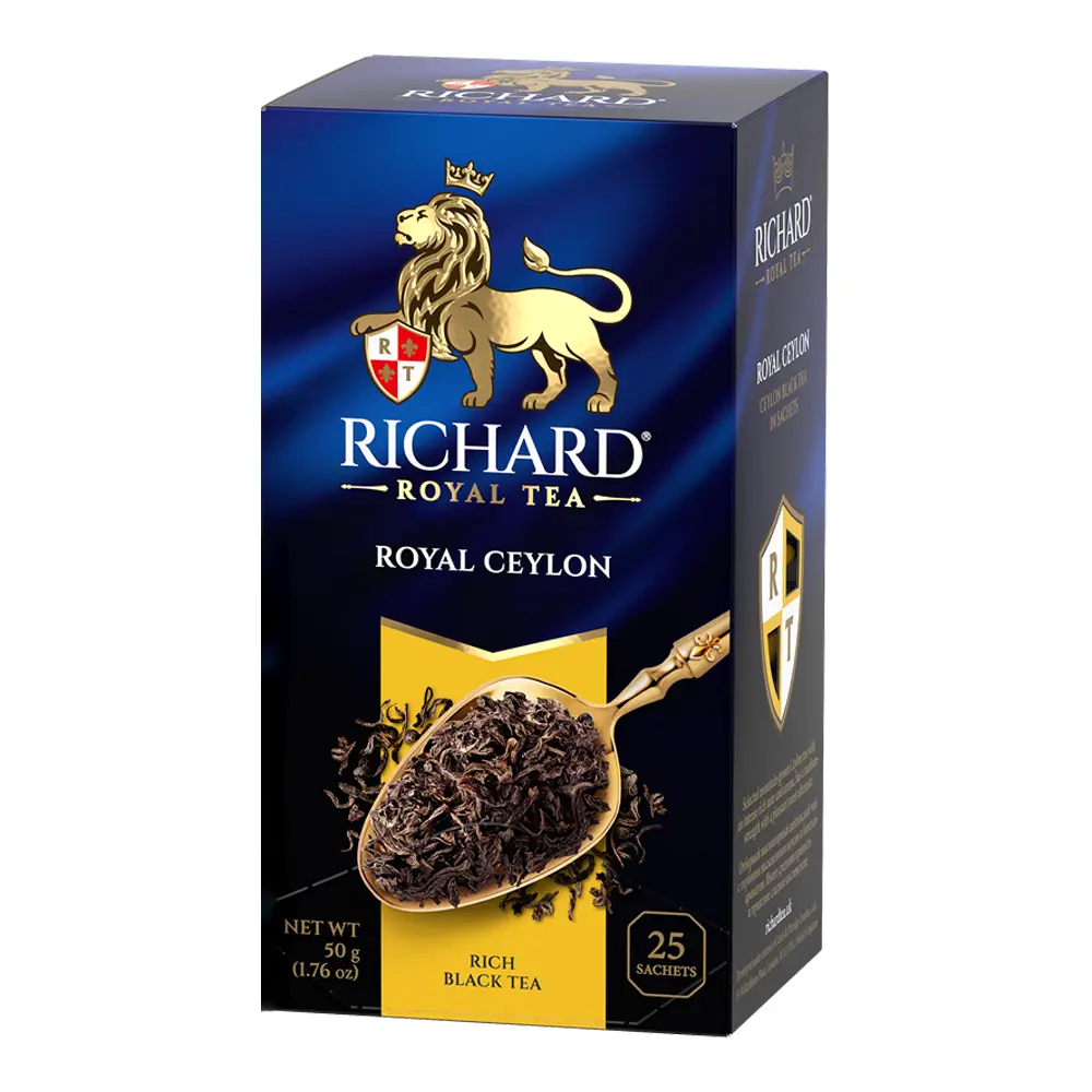 Tea Black Royal Ceylon – Box – 25 Tea Bags – 2.2 oz (62 gr)