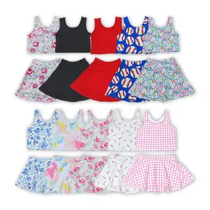 Girls Active Tennis Tank & Skort Set