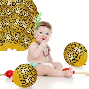 24 Leopard Print Balloons, 12-Inch Spot Pattern Jungle Decor, Leopard Theme Party Supplies, Creative Decoration, Valentine's Surprise, Room Decor, Graduation Background, Photo Backdrop