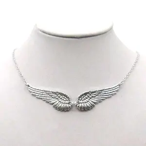 Gothic Vintage Angel Wings Necklace, earring, bracelet, Trendy Punk Design, Personalized Party Gothic Mystery Jewelry for Women, Unique Fashion Accessory