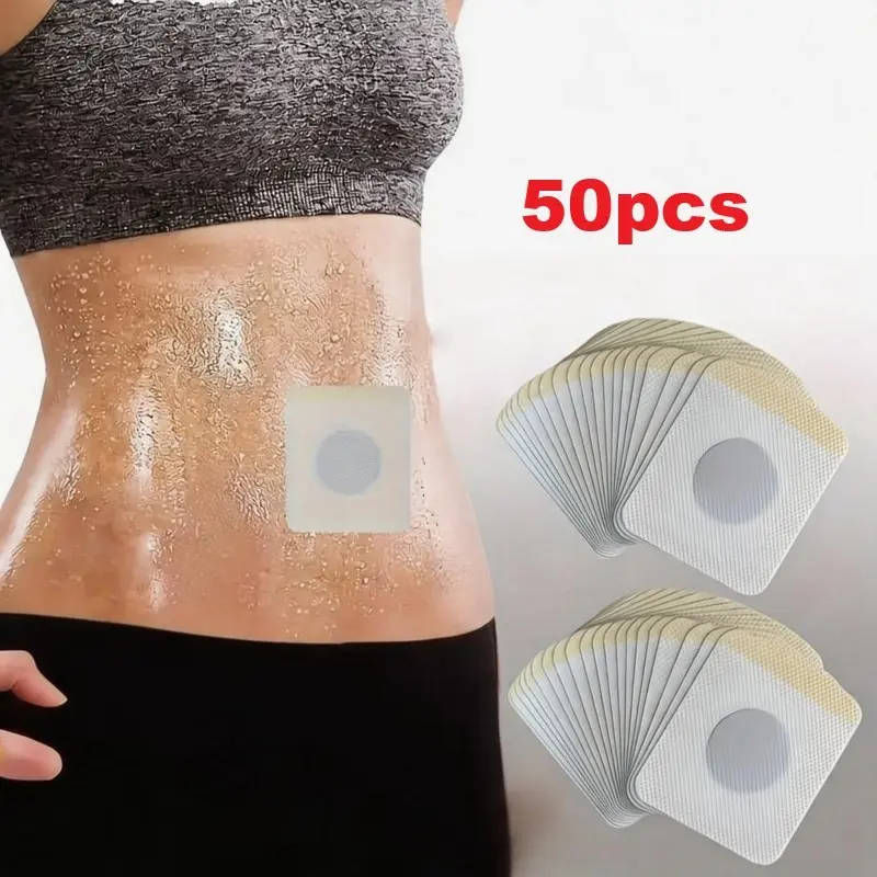 50pcs Abdominal Shaping Tape, Gentle Adhesive Tighten Belly Patch, Ideal for Fitness Performance and Abdomen Shaping, Breathable Universal Design
