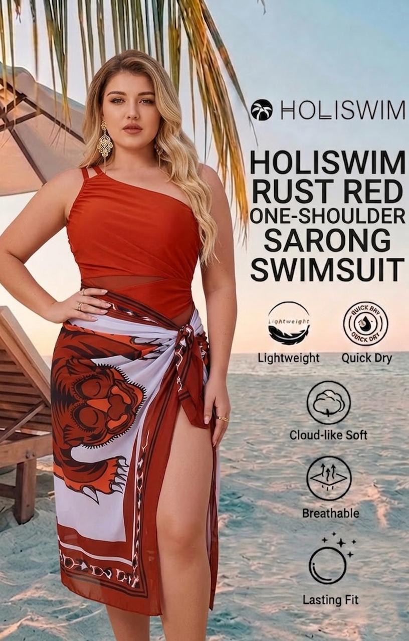 Plus Size Tummy Control Tankini Skirt Mesh Slimming Retro Bathing Suit Set with Wrap Cover Up suit swimming bathing suits for the summer  beach holiday floral print swimsuit