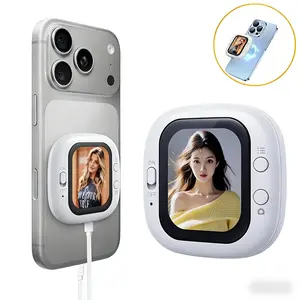 Mini Smartphone Vlog Selfie Display Screen Magnetic Monitor for iPhone & Android Rear Camera Selfie Vlog Live TikTok