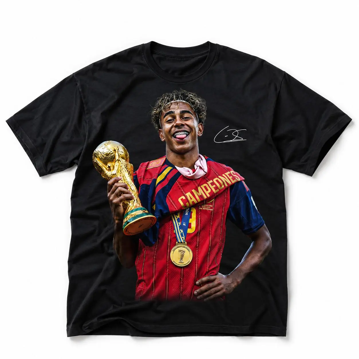 Adult & Youth Lamine Yamall 'THE HEIR' T-shirt, lamine yamal shirt, youth graphic tees, clothing boys, summer tee, Football Fan Tee, Spain Flag Game Day Apparel