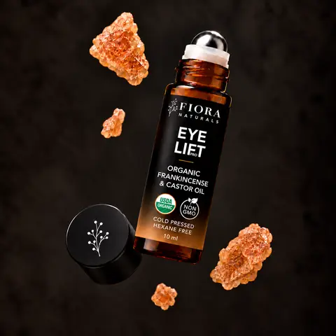 FIORA NATURALS Organic Castor Oil & Frankincense Convenient Roll-On - Body Care Remedy, Natural Aromatherapy Targeted Treatment Oil